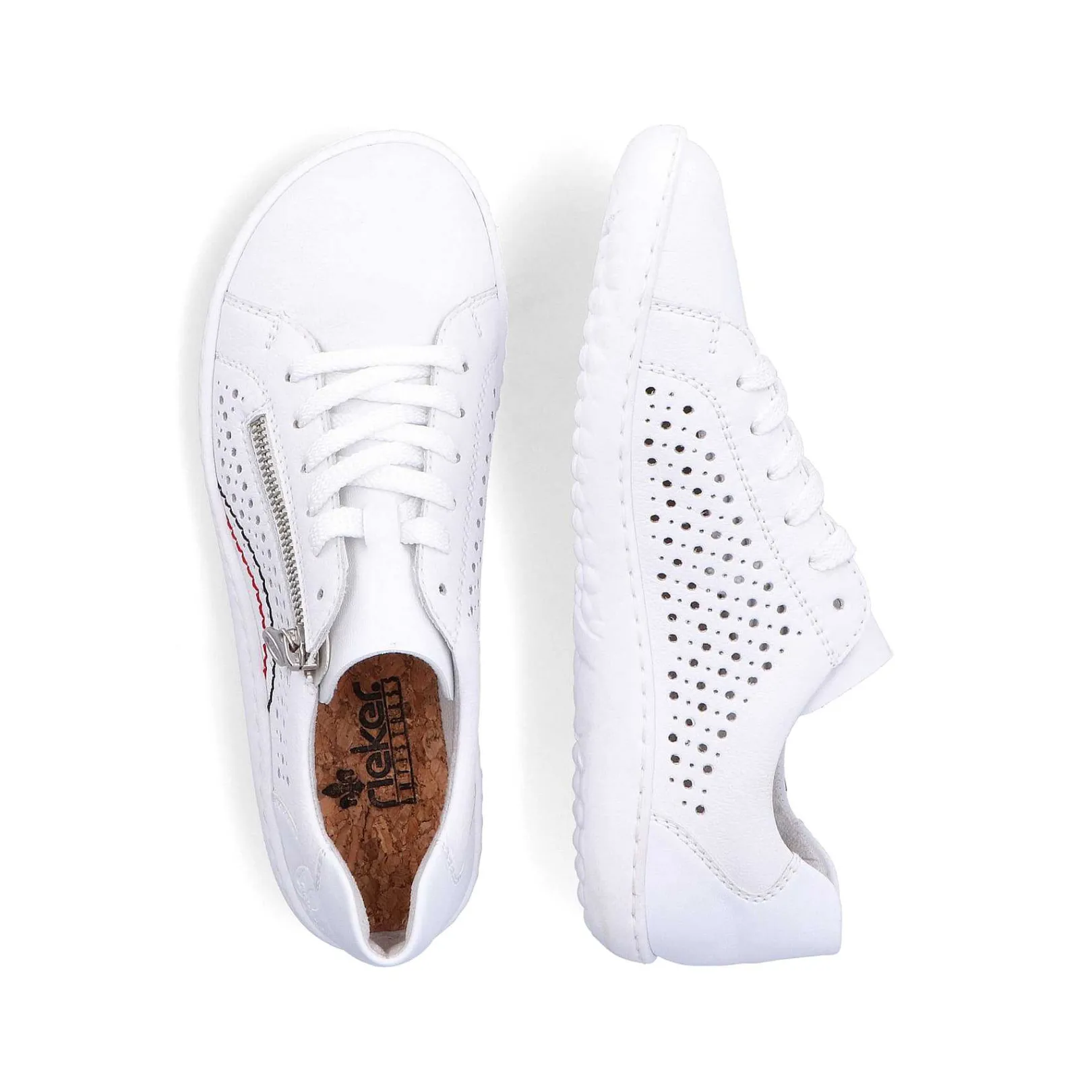 Clearance Women'S Laced Shoes Pearl White Ladies Low Shoes & Slippers