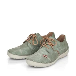 Online Women'S Lace-Up Shoes Green Gray Ladies Low Shoes & Slippers