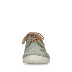 Online Women'S Lace-Up Shoes Green Gray Ladies Low Shoes & Slippers