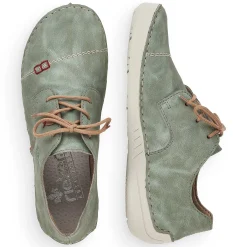 Online Women'S Lace-Up Shoes Green Gray Ladies Low Shoes & Slippers