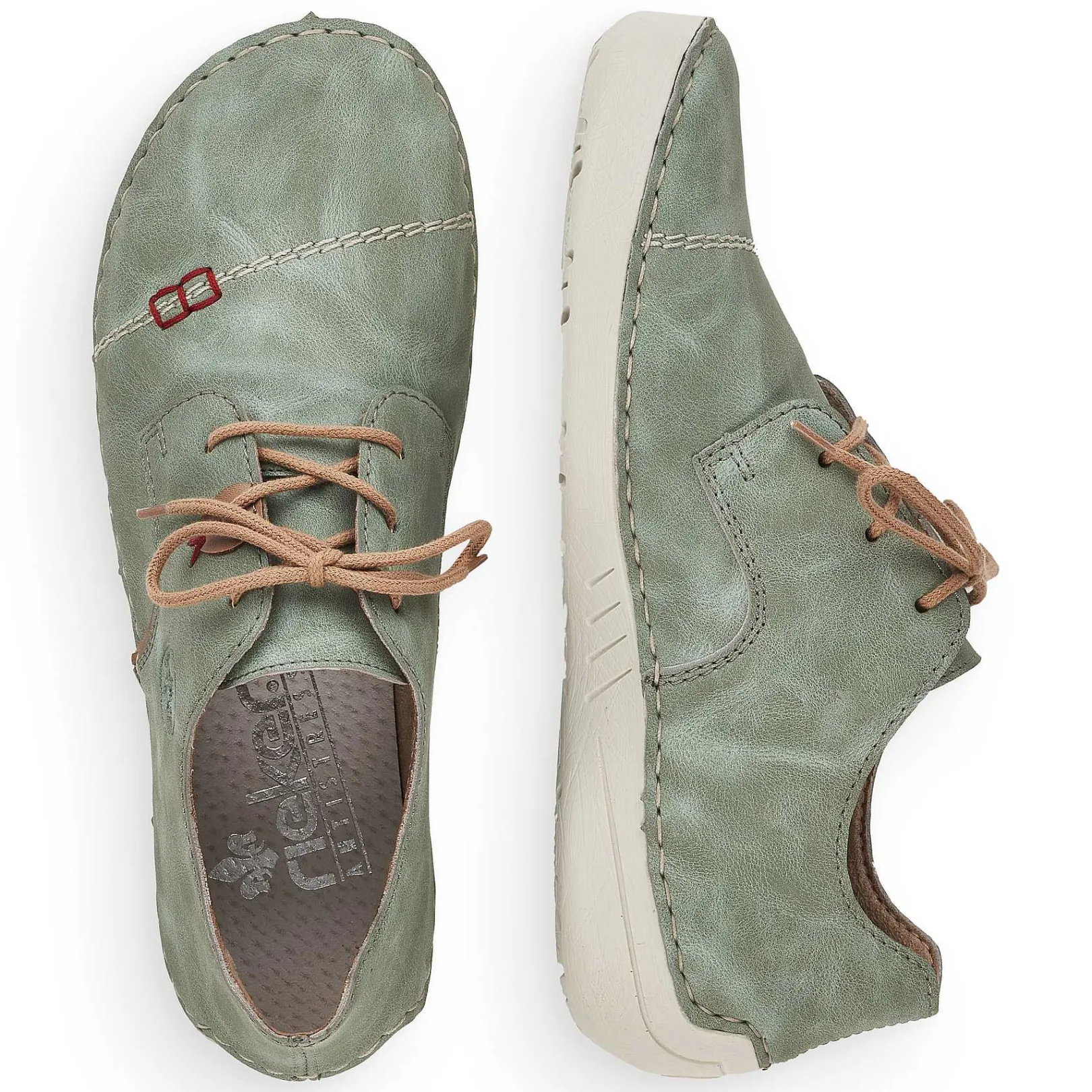 Online Women'S Lace-Up Shoes Green Gray Ladies Low Shoes & Slippers