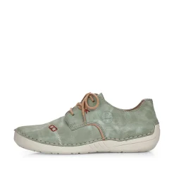 Online Women'S Lace-Up Shoes Green Gray Ladies Low Shoes & Slippers