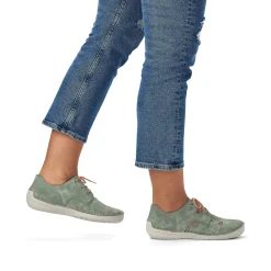 Online Women'S Lace-Up Shoes Green Gray Ladies Low Shoes & Slippers