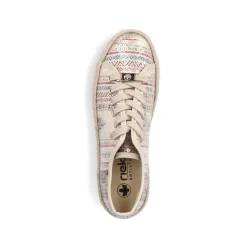 Best Women'S Lace-Up Shoes Light Beige Ladies Low Shoes & Slippers