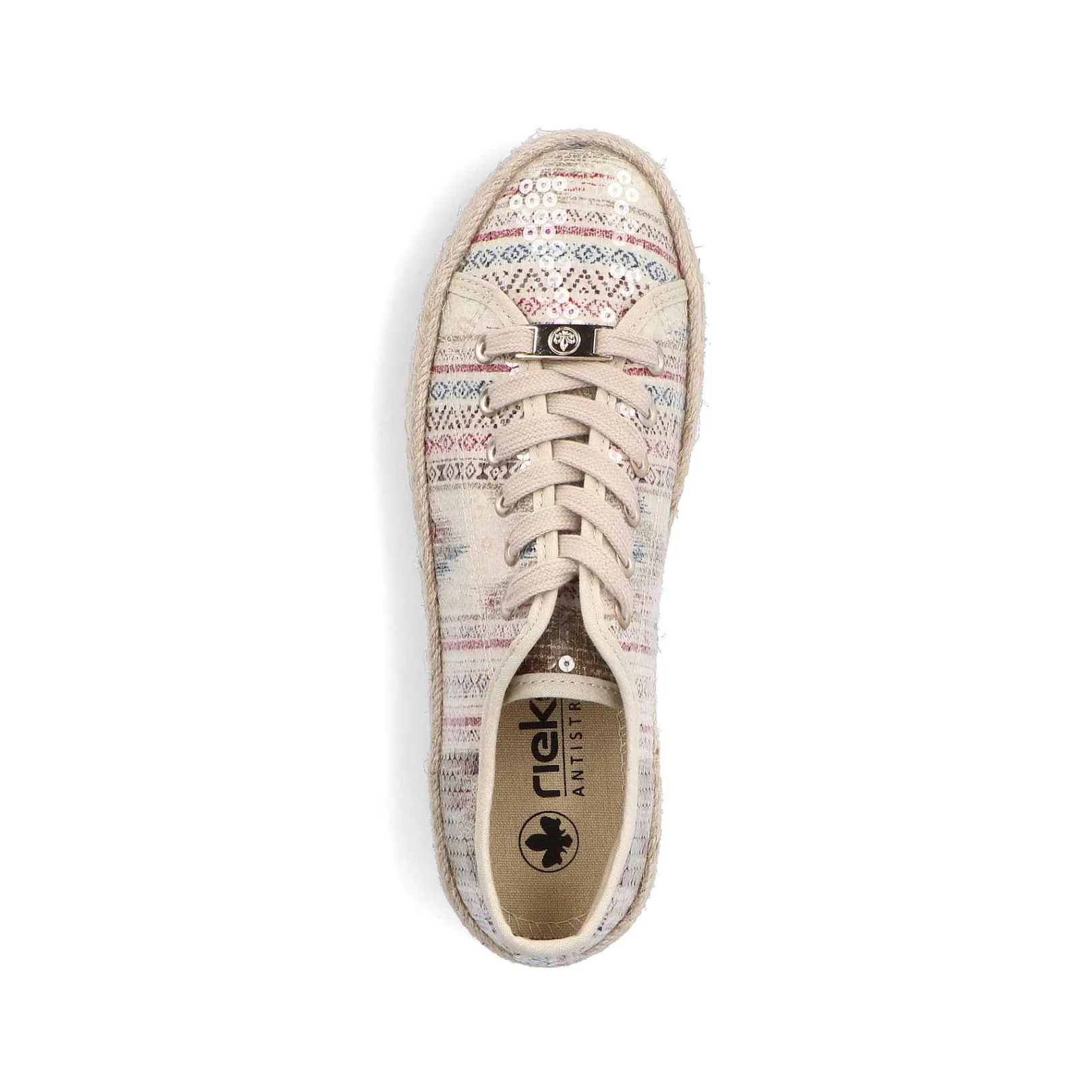 Best Women'S Lace-Up Shoes Light Beige Ladies Low Shoes & Slippers