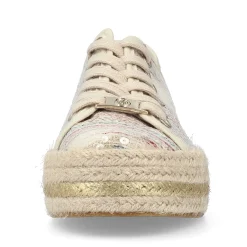 Best Women'S Lace-Up Shoes Light Beige Ladies Low Shoes & Slippers