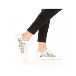 New Women'S Lace-Up Shoes Crystal White Ladies Low Shoes & Slippers