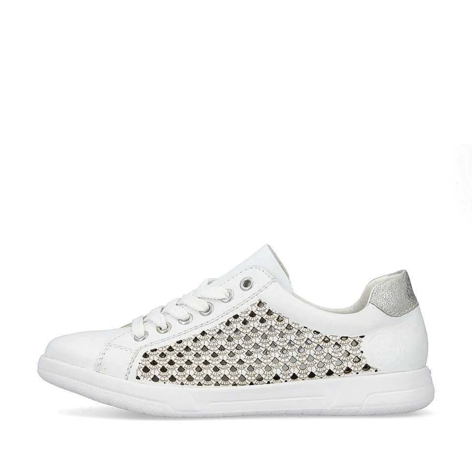 New Women'S Lace-Up Shoes Crystal White Ladies Low Shoes & Slippers