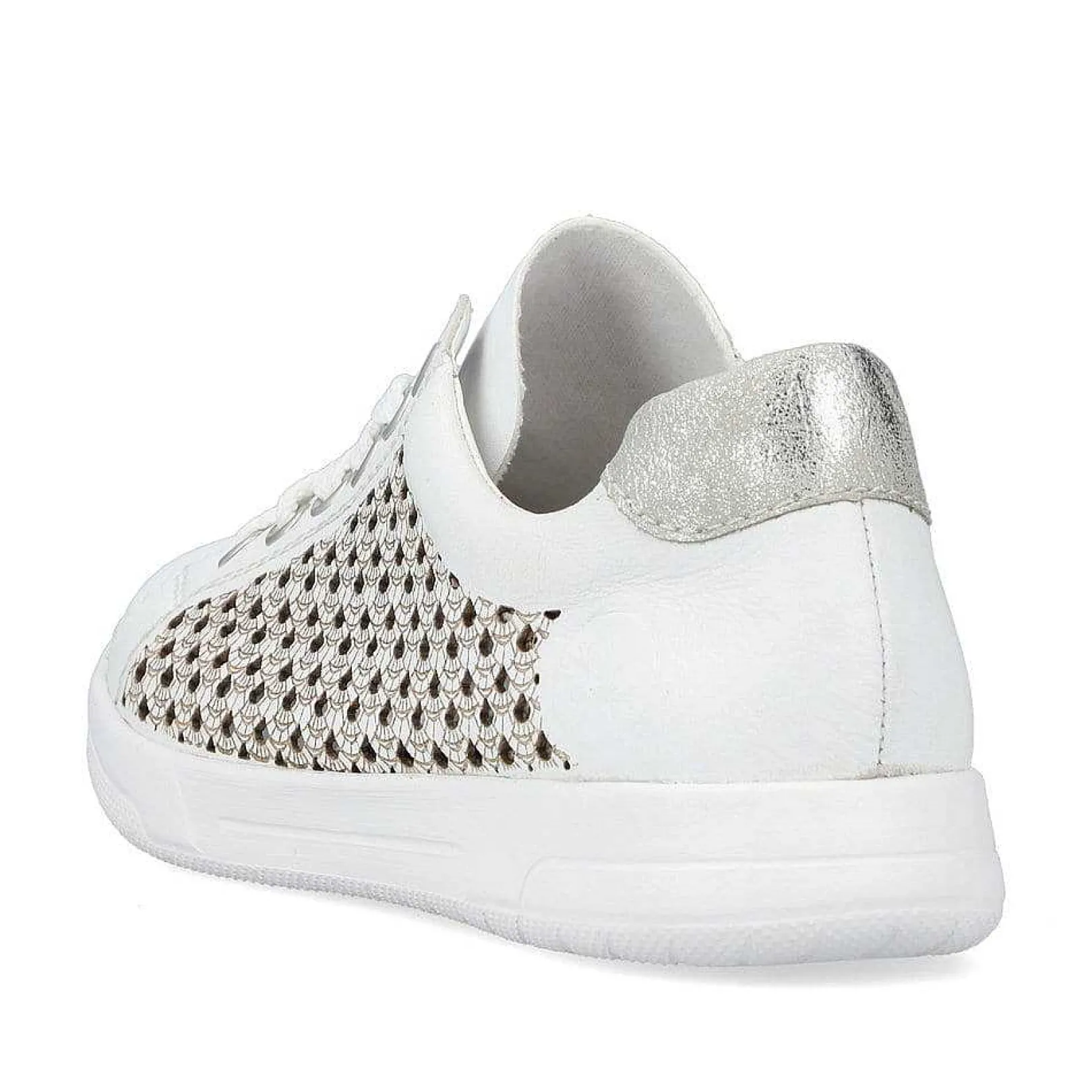 New Women'S Lace-Up Shoes Crystal White Ladies Low Shoes & Slippers