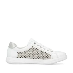 New Women'S Lace-Up Shoes Crystal White Ladies Low Shoes & Slippers