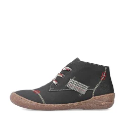 Hot Women'S Lace-Up Shoes Deep Black Ladies Low Shoes & Slippers