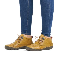 Outlet Women'S Lace-Up Shoes Exotic Yellow Ladies Low Shoes & Slippers