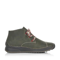 Best Women'S Lace-Up Shoes Khaki Green Ladies Low Shoes & Slippers