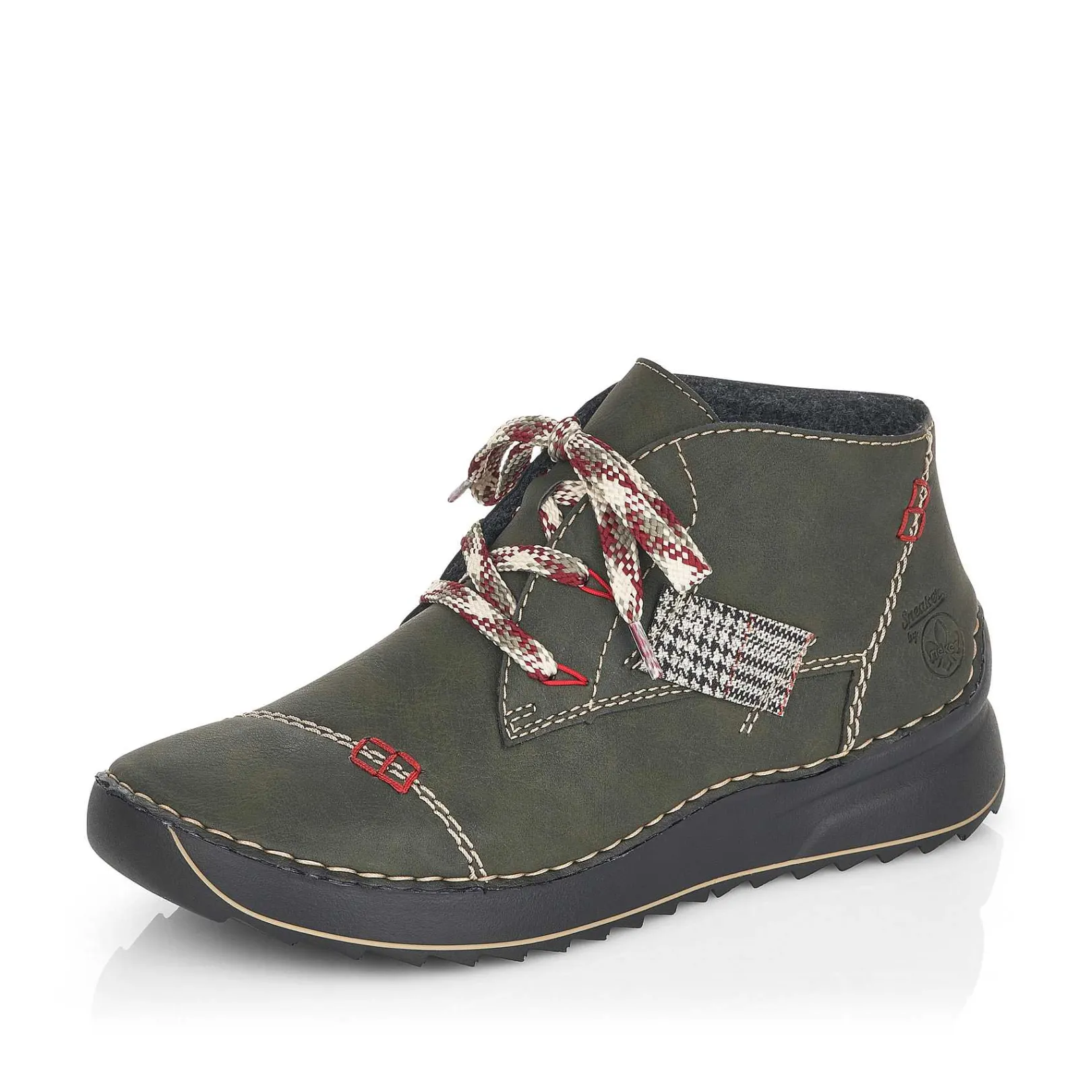 Best Women'S Lace-Up Shoes Khaki Green Ladies Low Shoes & Slippers