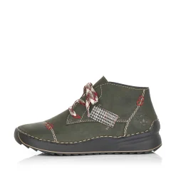Best Women'S Lace-Up Shoes Khaki Green Ladies Low Shoes & Slippers