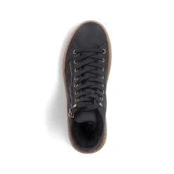 Clearance Women'S Lace-Up Shoes Asphalt Black Ladies Low Shoes & Slippers