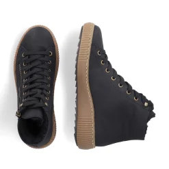 Clearance Women'S Lace-Up Shoes Asphalt Black Ladies Low Shoes & Slippers