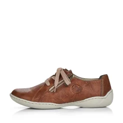 Women'S Lace-Up Shoes Chestnut Brown Ladies Low Shoes & Slippers