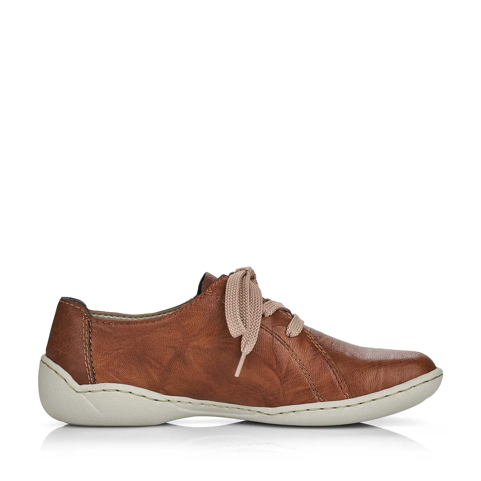Women'S Lace-Up Shoes Chestnut Brown Ladies Low Shoes & Slippers