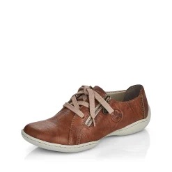 Women'S Lace-Up Shoes Chestnut Brown Ladies Low Shoes & Slippers