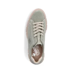Women'S Lace-Up Shoes Mint Green Ladies Low Shoes & Slippers