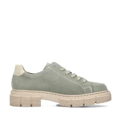 Women'S Lace-Up Shoes Mint Green Ladies Low Shoes & Slippers