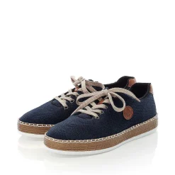 Outlet Women'S Lace-Up Shoes Navy Blue Ladies Low Shoes & Slippers