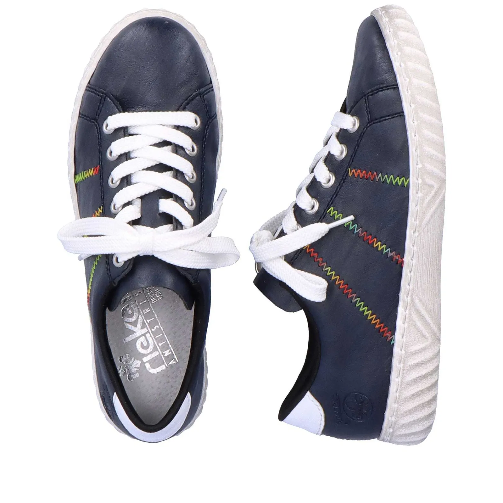 Best Women'S Lace-Up Shoes Navy Blue Ladies Low Shoes & Slippers
