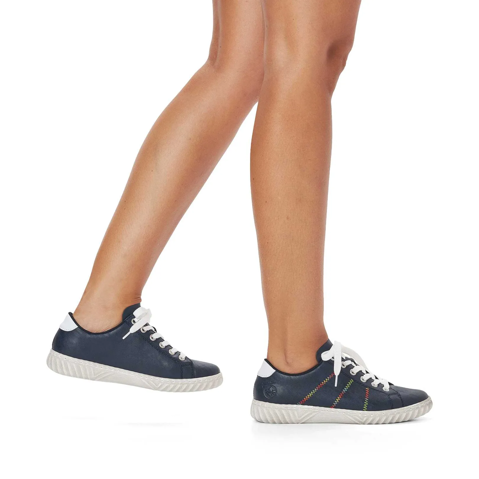 Best Women'S Lace-Up Shoes Navy Blue Ladies Low Shoes & Slippers