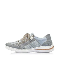 New Women'S Lace-Up Shoes Sea Blue Ladies Low Shoes & Slippers