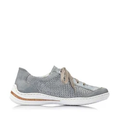 New Women'S Lace-Up Shoes Sea Blue Ladies Low Shoes & Slippers