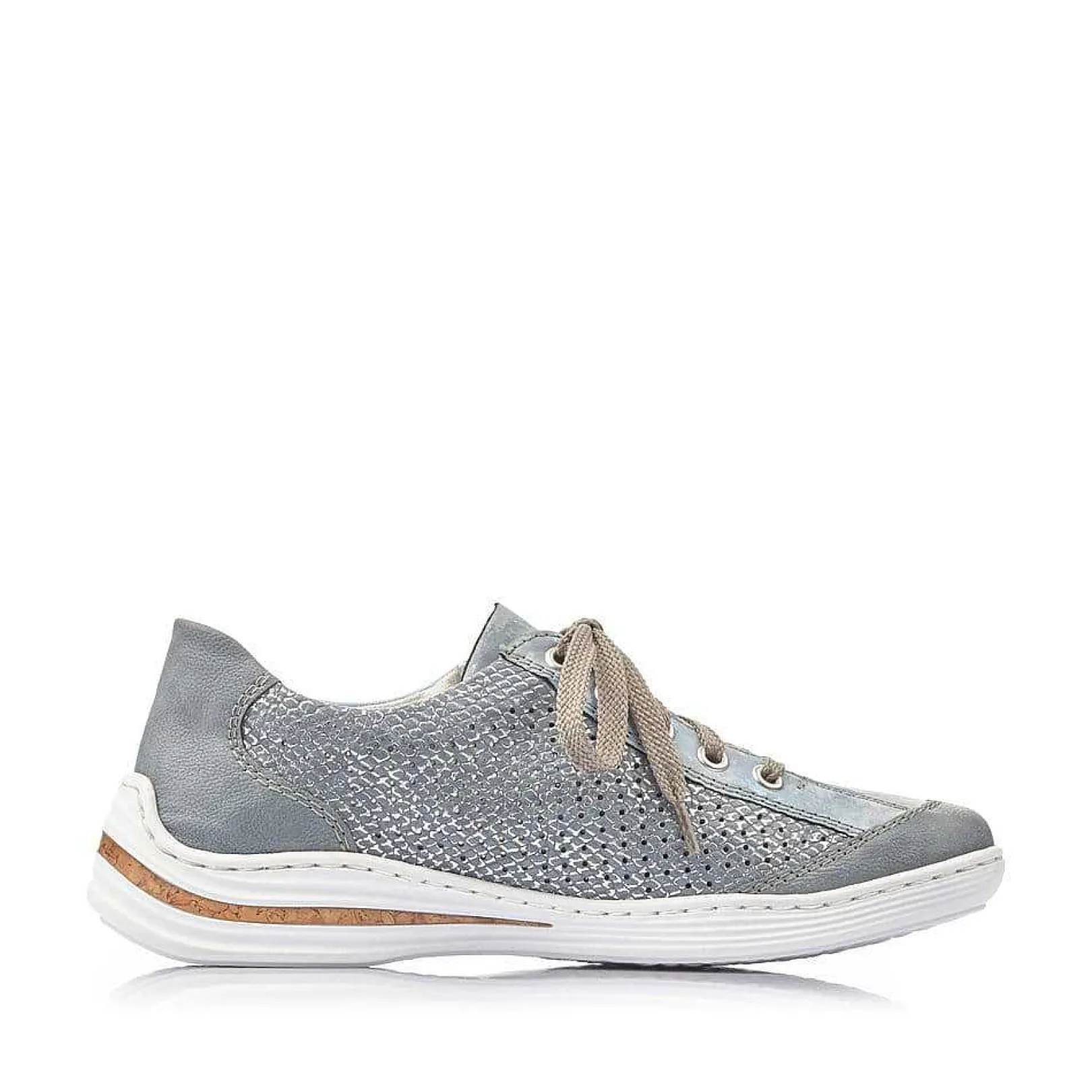 New Women'S Lace-Up Shoes Sea Blue Ladies Low Shoes & Slippers