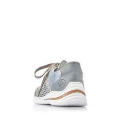 New Women'S Lace-Up Shoes Sea Blue Ladies Low Shoes & Slippers