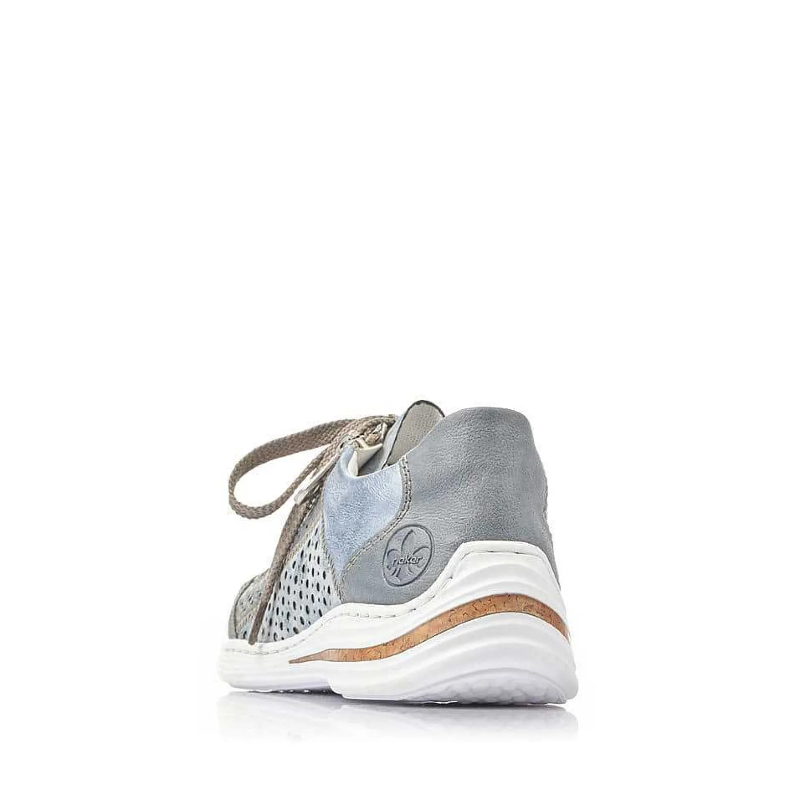 New Women'S Lace-Up Shoes Sea Blue Ladies Low Shoes & Slippers