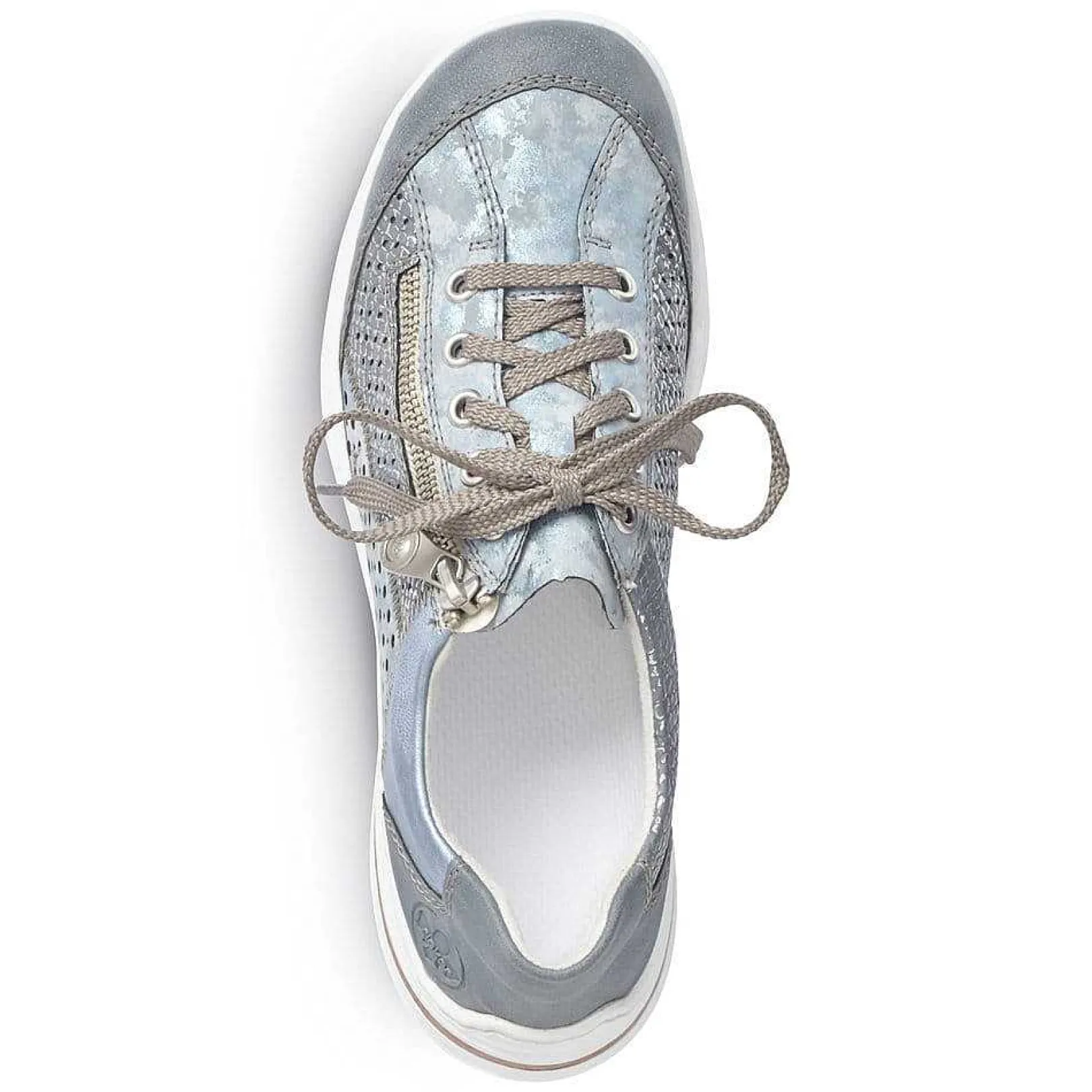 New Women'S Lace-Up Shoes Sea Blue Ladies Low Shoes & Slippers
