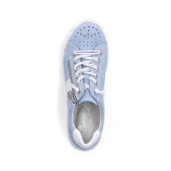 Hot Women'S Lace-Up Shoes Sky Blue And White Ladies Low Shoes & Slippers