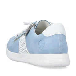 Hot Women'S Lace-Up Shoes Sky Blue And White Ladies Low Shoes & Slippers