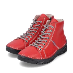 Online Women'S Lace-Up Shoes Fire Red Ladies Low Shoes & Slippers