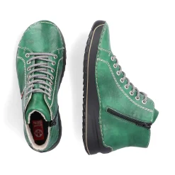 Hot Women'S Lace-Up Shoes Emerald Green Ladies Low Shoes & Slippers