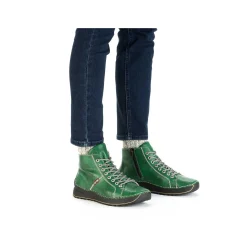 Hot Women'S Lace-Up Shoes Emerald Green Ladies Low Shoes & Slippers