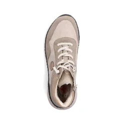 New Women'S Lace-Up Shoes Light Beige Ladies Low Shoes & Slippers