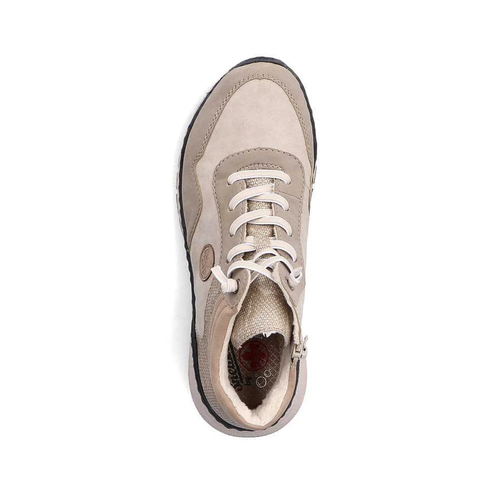 New Women'S Lace-Up Shoes Light Beige Ladies Low Shoes & Slippers