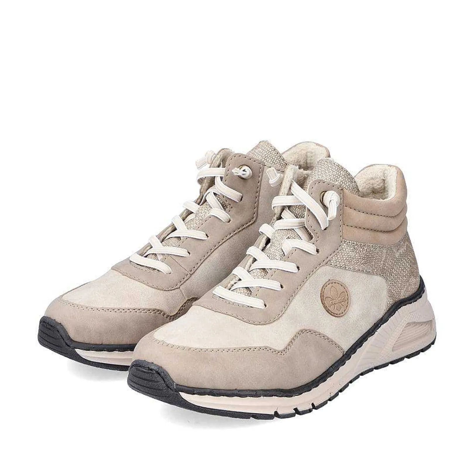 New Women'S Lace-Up Shoes Light Beige Ladies Low Shoes & Slippers