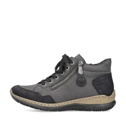 Outlet Women'S Lace-Up Shoes Anthracite Ladies Low Shoes & Slippers