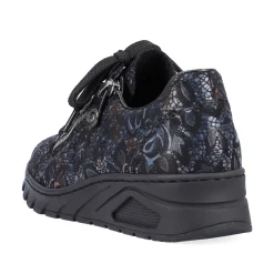 Discount Women'S Lace-Up Shoes Black Metallic Ladies Low Shoes & Slippers