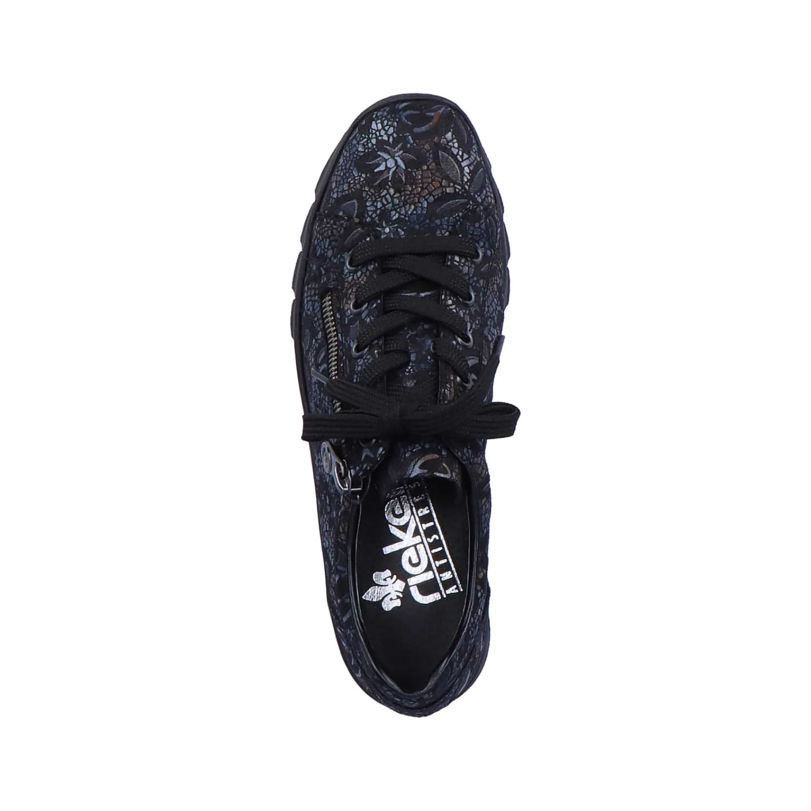 Discount Women'S Lace-Up Shoes Black Metallic Ladies Low Shoes & Slippers