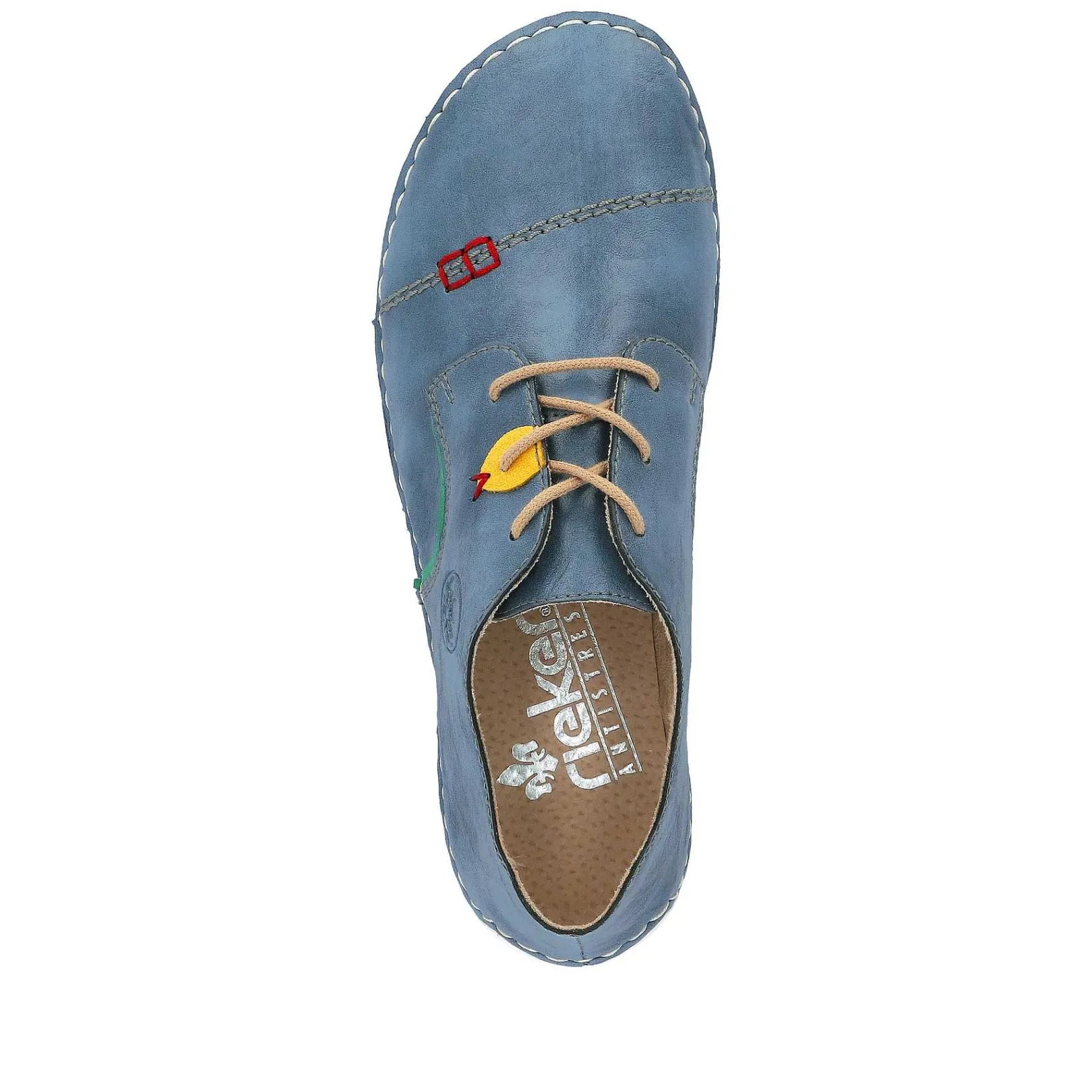 New Women'S Lace-Up Shoes, Slate Blue Ladies Low Shoes & Slippers