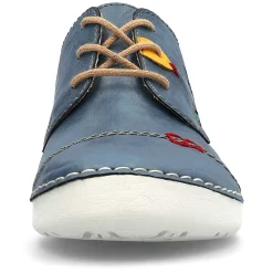 New Women'S Lace-Up Shoes, Slate Blue Ladies Low Shoes & Slippers