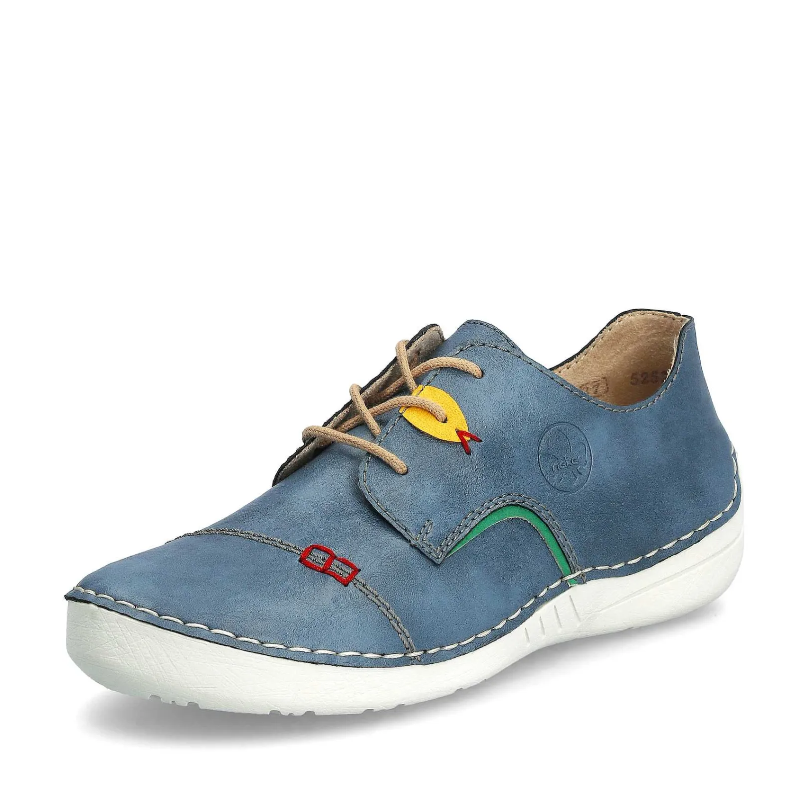 New Women'S Lace-Up Shoes, Slate Blue Ladies Low Shoes & Slippers
