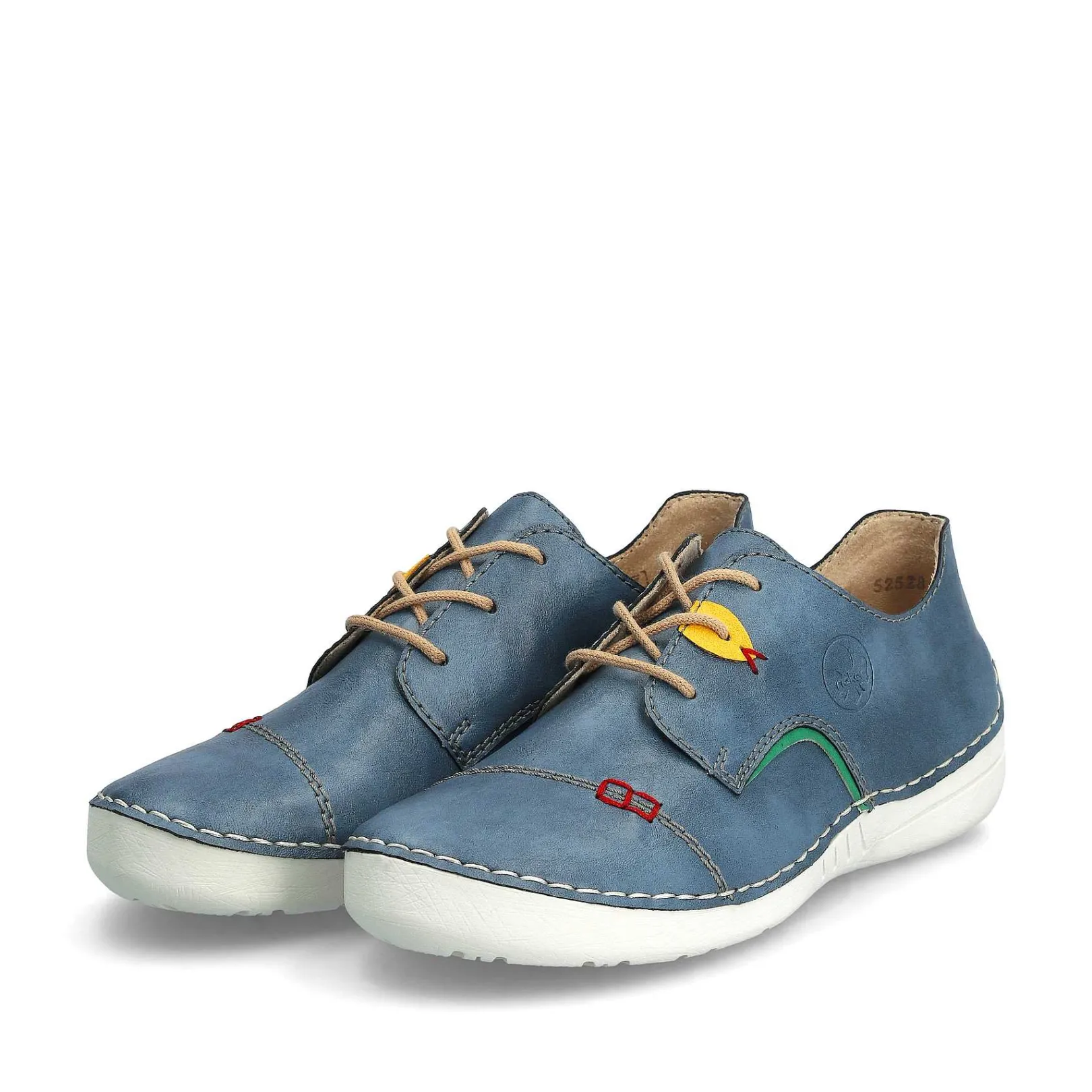 New Women'S Lace-Up Shoes, Slate Blue Ladies Low Shoes & Slippers